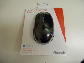 Microsoft Sculpt Comfort Mouse H3S 00003 Black Tilt Wheel Bluetooth Wireless Blu 885370448221