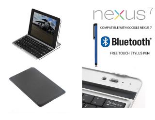 New Google Nexus 7 7" Aluminium Wireless Bluetooth Keyboard Case Cover Stand