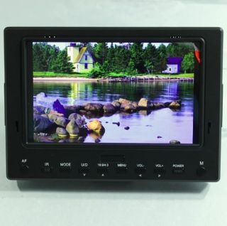 7"HD LCD Monitor HDMI VGA 2AV YPbPr Audio USB Input Signal for SLR Video Camera