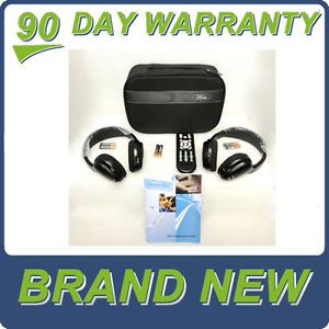 Ford Lincoln Wireless DVD Infrared Headphones Headset New with Storage Bag