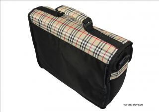TGC Chinazo Black Check Messenger Style Carry Case Bag for HP Slate 500 Tablet