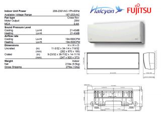 New Fujitsu 12RLS2H Ductless Mini Split include AC Installation
