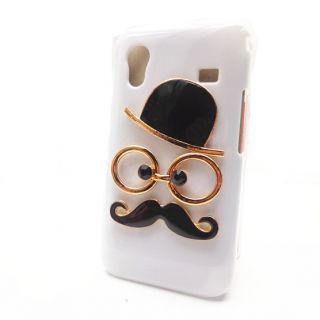 White Commemorate Chaplin Dumb Show 3D Case Cover for Samsung Galaxy Ace S5830