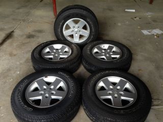 Jeep Alloy Wheels with Goodyear Tires Set of 5