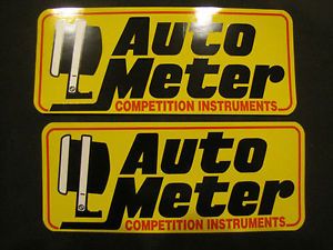2 Auto Meter Decals NHRA scca NASCAR Drags Nostalgia Hot Rods Off Road Dirt