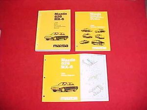 1996 Mazda 626 MX 6 MX6 Service Body Electrical Shop Manual 96 Wiring Diagrams