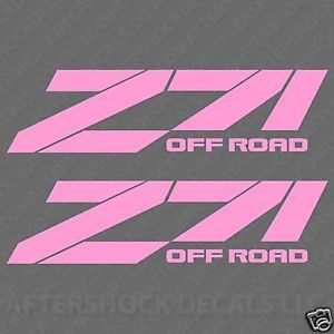 Z71 Off Road Truck Decal Sticker Pink Girl Decals