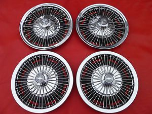 67 68 Chevy Camaro Chevelle Corvair Wire Spoke Spinner Hubcaps Wheel Covers