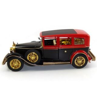 Alloy Model 1 32 Classic Rolls Royce Vintage Car Sound Light Two Doors Pull Red
