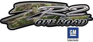 ZR2 4x4 Chevy GMC Truck Decals Real Camouflage OLP007
