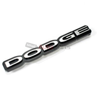 Dodge Letters Logo Chrome 3D Emblem Badge Nameplate for Front Hood or Rear Trunk