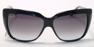 Gucci 3585 Sunglasses Authentic D28PG Black Sun Glasses Cat Eye Gray Gradient