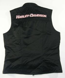 New Women's Harley Davidson Embroidered Vest Sz S