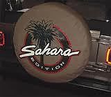 1999 2002 Jeep Wrangler Sahara Logo Spare Tire Cover 82204567AB