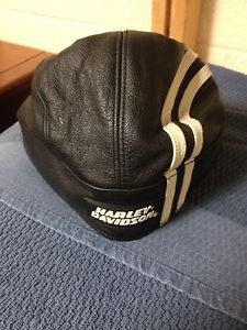 Harley Davidson Leather Skull Cap