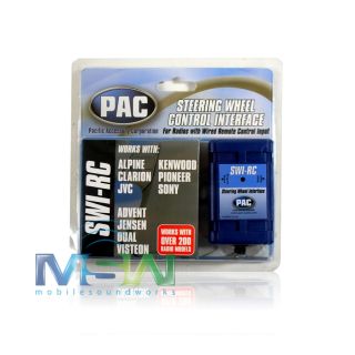 Pac® SWI RC Steering Wheel Control Interface Adapter for Sony Alpine JVC Pioneer