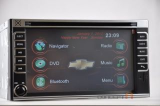 Chevy Double DIN DVD GPS Navigation Radio Touch Screen 2 DIN in Dash Chevrolet