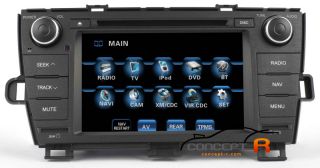2010 2011 Toyota Prius DVD GPS Navigation SAT Sirius Radio Bluetooth Install Kit