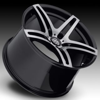 22" Roderick RW5 Wheels Black Porsche Cayenne Audi Q7 VW Touareg s GTS RW 5