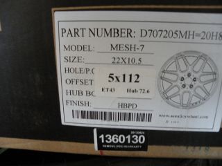 22" Ace Mesh 7 Wheels Mercedes s Class S350 S400 S550 S600 S63 S65 AMG Mesh 7