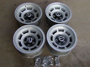 68 82 C3 Chevy Corvette Factory 15"x8 Wheels with Center Caps and Lug Nuts