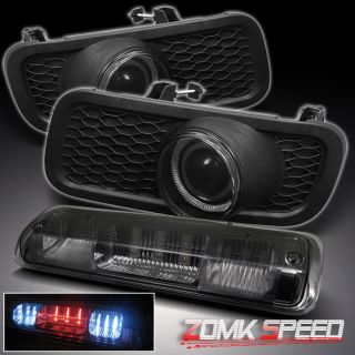 04 06 F150 Pickup Truck Halo Projector Smoked Fog Lights Lamps LED Brake Light