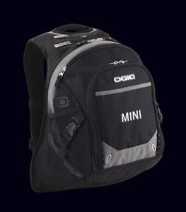 Mini Cooper Black Backpack Bag Laptop Carrier New