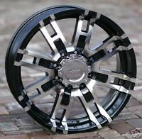 17 inch Black Helo 835 Wheels Rims Ford 8 Lug