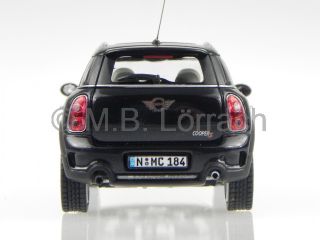 Mini Cooper s Countryman Black Diecast Model Car 450744100 Schuco 1 43