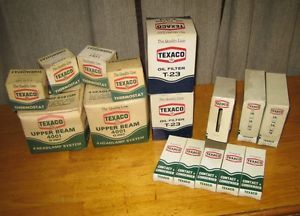Lot of Vintage Texaco Gas Station Auto Parts Oil Filters Great Display Items