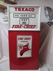 Vintage Metal Texaco Fire Chief Pedal Car Toy Gas Pump
