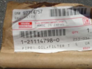 New Isuzu GM Truck Oil Filter to Auto Transmission Pipe 1 21114 798 0