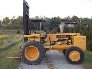 Harlo Oliver Gas Tractor Fork Lift Loader Rough All Terrain Pneumatic Air Tire