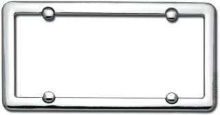 Chrome License Plate Frame Car Tag Holder Bracket Cover Blank Plain Plastic Nuvo