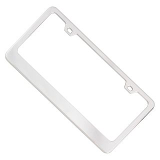 Universal Chrome Steel License Plate Frame Fits Most Cars Trucks