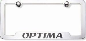 2011 Kia Optima Logo Chrome License Plate Frame New