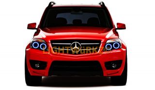 Mercedes Benz GLK Headlights Angel Eyes Demon Eyes Halo LED DRL HID Accessories