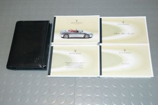 2003 Maserati Spyder Cambiocorsa Owners Manual Set