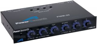 New Power Acoustik PWM 20 Car Audio 4 Band Parametric Equalizer EQ Sub Crossover