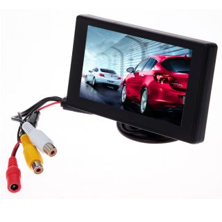 4 3" TFT LCD Reverse Rear View Color Monitor Mirror for Car Backup Camera Power