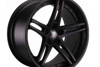 20" Ford Mustang GT500 Rohana RC5 Matte Black Concave Staggered Wheels Rims