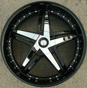 Legacy LG12 22 x 8 0 Black Rims Wheels Cadillac SRX 04 09 6H 40