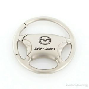 Mazda Zoom Zoom Steering Wheel Keychain New