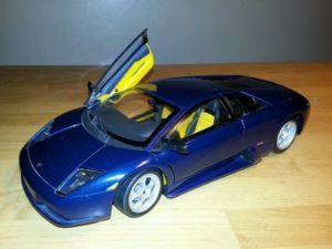 Hot Wheels Blue Lamborghini Murcielago 1 18 Diecast Car