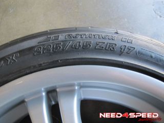 17" Factory BMW E46 320 323 325 328 330 Wheels 59344 Rims Michelin Tires
