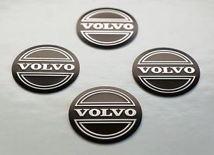 Volvo Wheel Center Hub Cap Stickers Emblems Set of 4 56mm Fits All Models