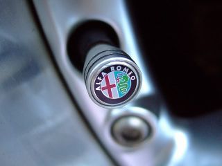 Metal Valve Stem Caps Set Alfa Romeo Brera s 2 2 JTS 3 2 V6 Q4 SS 2 0 2 4 JTDM