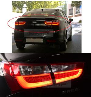 Surface Emission Rear Tail Light Lamp Set for Kia 2010 2014 Rio Pride Sedan