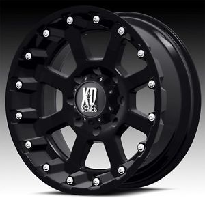 18 inch 18x10 KMC XD Black Wheels Rims 5x150 Toyota Tundra Sequoia Lexus LX470