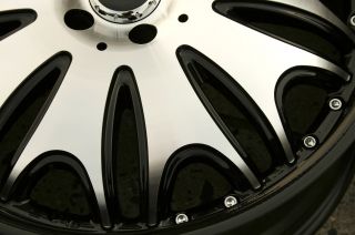Lorenzo WL029 20 x 8 5 10 G Black Rims Wheels Benz E55 S55 CL55 Stag 5H 38